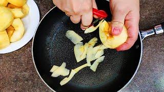 Если у вас дома есть яблоки и печенье! Сделайте этот удивительно вкусный быстрый легкий   десерт.