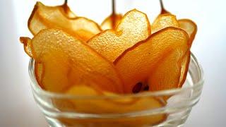 Декор из груш/грушевые чипсы #сладкие_подарки