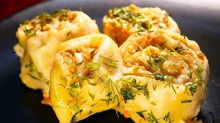 Сытный ОБЕД и УЖИН из простых продуктов/ Что приготовить из ФАРША / Мясные ШТРУЛИ быстро и вкусно