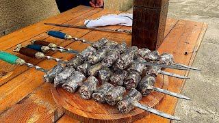 КАК ПРИГОТОВИТЬ ШАШЛЫК ИЗ СУШЕНОЙ КОЛБАСЫ, ОЧЕНЬ ПРОСТОЙ И ЛЕГКИЙ РЕЦЕПТ!!! НЕ ПРОПУСТИ