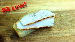 Как Сделать Бутерброд с салом | с Запасом Сил на целый день