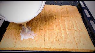 Просто Заливаю его горячим МОЛОКОМ, рецепт необычного и НЕЖНЕЙШЕГО десерта