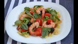 Итальянский салат с креветками. Простые домашние рецепты