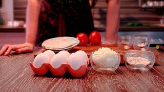 ПРОСТОЙ ЗАВТРАК ЗА 5 МИНУТ Овсяноблин РЕЦЕПТ ИЗ ЯИЦ КОЛБАСЫ как приготовить ПРОСТО РЕЦЕПТ овсяноблин