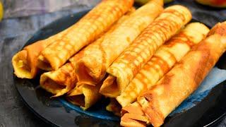 Домашние Вафли на Сковороде со Сгущенкой ○ Готовим Вафли без Вафельницы!