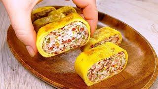 Праздничный ЗАВТРАК из того, что есть в холодильнике :)