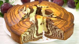 Вкуснее ???? ЧЕМ по этому рецепту  пирог «Зебра» я еще не пробовала!