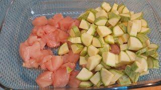 Как вкусно, быстро приготовить куриное филе и кабачки? Новый рецепт, так вы ещё не готовили!