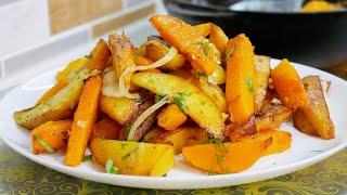 Блюдо которое любят ВСЕ! Жареная КАРТОШКА по оригинальному рецепту. Постное блюдо, цыганка готовит.