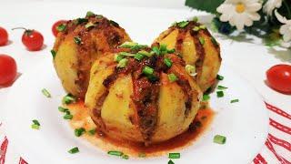 Вкусный ужин для всех! Картофель с мясом!