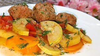 Вкусный УЖИН из Кабачка и Фарша. Кабачки с фаршем без заморочек. Все сложил слоями и готово!