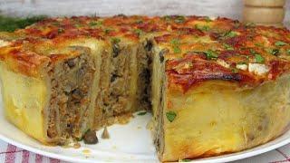 Пирог с Мясом Из Лаваша ☆ Простой РЕЦЕПТ вкуснейшего мясного пирога | Вкусные идеи от Натали