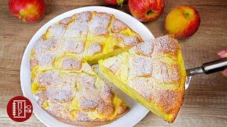 Как сделать ШАРЛОТКУ еще Вкуснее??? - Приготовить Шарлотку с Кремом!!!