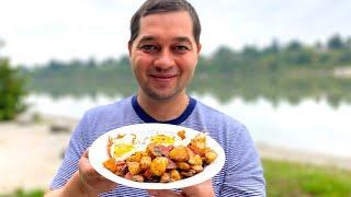Потрясающий завтрак из картошки и грибов. Жареная картошка с грибами. Что приготовить на завтрак?