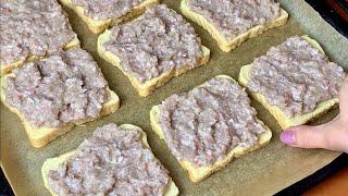 ???? Беру фарш и хлеб и готовлю Невероятно вкусный и простой рецепт!