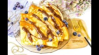 Блины с шоколадной начинкой