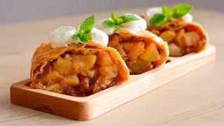 Штрудель с яблоками /Apple Strudel /Filo Pastry