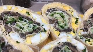Рулеты с грибными начинками | блюда из лаваша | Рецепты просто