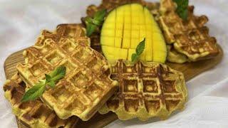 Рецепт лучших манговых вафель. Реально вкусно.