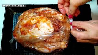 Как приготовить курицу в духовке в рукаве целиком. Рецепт ужина из самых простых продуктов.