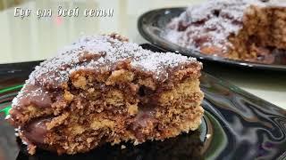 Быстрый десерт для сладкоежек всего из двух ингредиентов. Торт из овсяного печенья