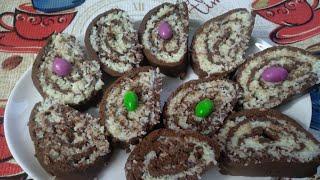 рулет"БАУНТИ" без выпечки