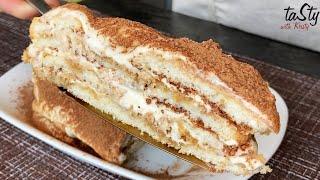 ????ТИРАМИСУ ПРОСТОЙ РЕЦЕПТ! Просто сложила стопкой! Вкусный десерт за 5 минут без выпечки готов.