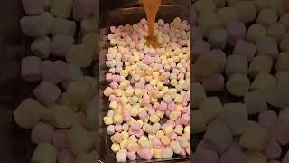 How to make peanut butter slice with #butterscotch #chips #marshmallow #nobake #desserts  #shorts