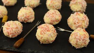 Соседка научила. Рецепт закуски на Новогодний стол 2022. Крабовые шарики с сыром. Показываю рецепт