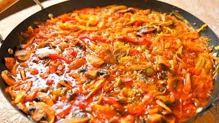 Без мяса, Без яиц, Без рыбы и Без молока! ПОСТНОЕ ГОРЯЧЕЕ БЛЮДО! Простой быстрый рецепт!
