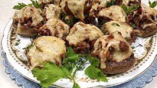 Рецепт фаршированных шампиньонов - Потрясающая грибная закуска