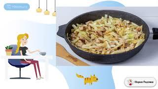 Капуста жареная с мясом на сковороде. Рецепты вкусных блюд
