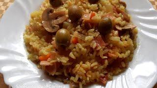 #shorts ВКУСНЫЙ???? РИС, ОБЕД НА СКОРУЮ РУКУ, ПРОСТОЙ РЕЦЕПТ /ARROZ DELICIOSO .@lina kysylenko