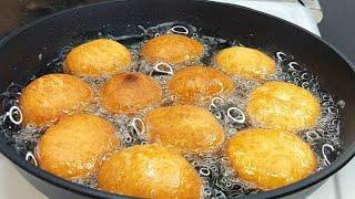 За 10 Минут 1 стакан Кефира и Целая гора вкуснятины готово! Пышки которые не впитывают масло