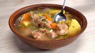Простой рецепт! МЯСНОЙ СУП С ОВОЩАМИ - сытно и аппетитно! Рецепт от Всегда Вкусно!
