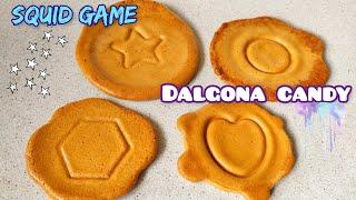 Squid game dalgona / how to make dalgona candy recipe / игра в кальмара конфеты / дальгона рецепт