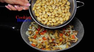 Сама ПРИДУМАЛА сама ПОВЕРИЛА и ПРИГОТОВИЛА на БОЛЬШУЮ семью! Постное блюдо Шампиньоны с фасолью