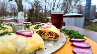 ХАНУМ С МЯСОМ В КАЗАНЕ НА КОСТРЕ. УРАМА ХАНУМ. ENG SUB