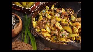 Картофель, запеченный с грибами