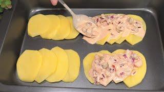 Все гости ахнут от этой вкусноты! Порционное блюдо на 8 Марта для всей семьи! #666