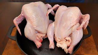 КУРИЦА В ДУХОВКЕ С ГРИБАМИ В СМЕТАННОМ СОУСЕ