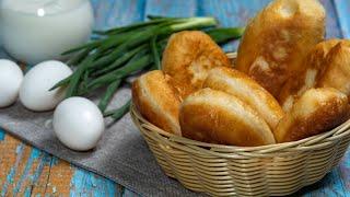 Ленивые пирожки с луком и яйцом на кефире! Секрет сочной начинки для выпечки к чаю!