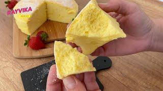 Наслаждайтесь им с кофе или чаем. ПУШИСТЫЙ И ВЛАЖНЫЙ. Вкусный Японский Йогуртовый Пирог Бисквит.