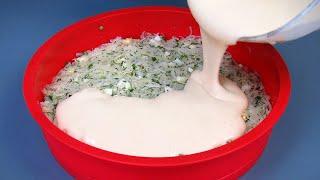 Заливной пирог на кефире с капустой ☆ Капустный пирог ☆ Рецепт Как приготовить пирог с капустой