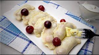 ВАРЕНИКИ С ВИШНЕЙ больше НЕ ПРОБЛЕМА! ИДЕАЛЬНОЕ тесто для вареников и пельменей