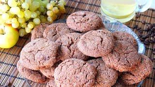 Пряное шоколадное печенье с кусочками шоколада