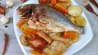 Узнала этот рецепт в турецком ресторане и теперь это мое коронное блюдо. Рыба в духовке вкусно.