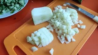 Новогодний салат с яблочком!