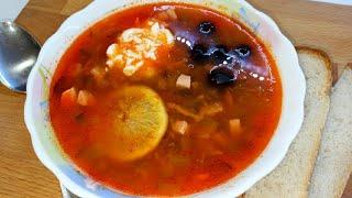 ЛЕНИВАЯ СОЛЯНКА ЗА 20 МИНУТ! Накорми семью  Быстрой вкуснейшей мясной солянкой. Рецепт солянки.