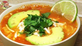 Суп ацтека. Очень вкусно! Пробовал такой в Мехико.